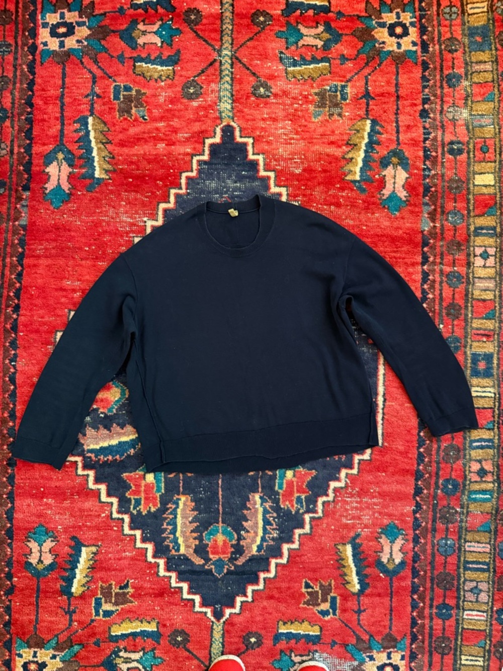 BOBOUTIC Cotton Knit Sweater - Size Small - Midnight Blue - $750